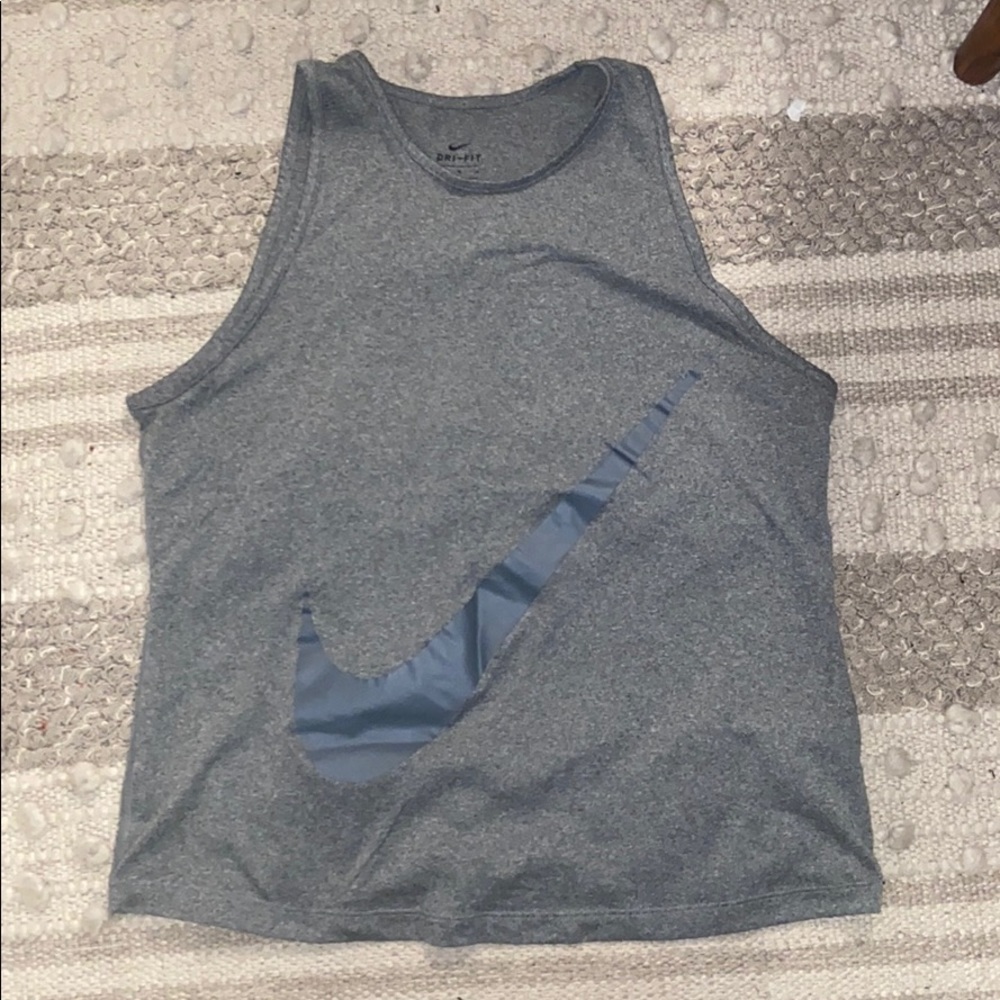 Grey Nike Swoosh Tank
